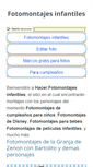 Mobile Screenshot of hacerfotomontajesinfantiles.com